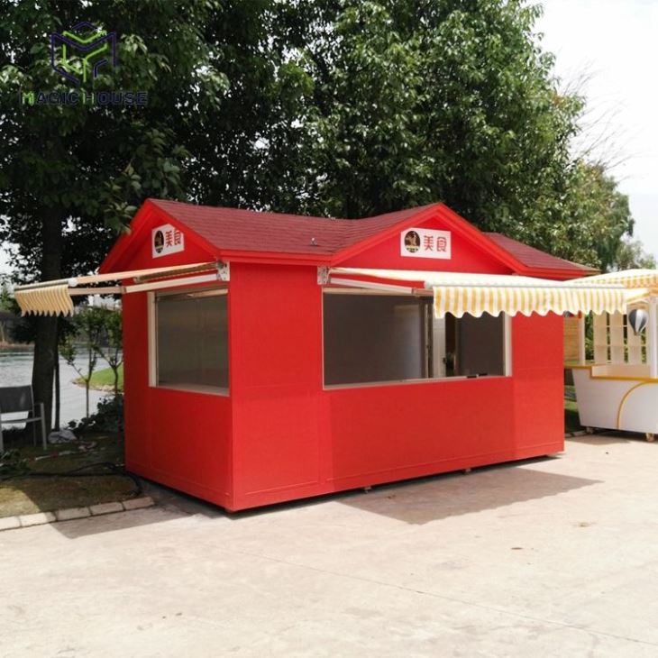 outdoor wooden kiosk(001)