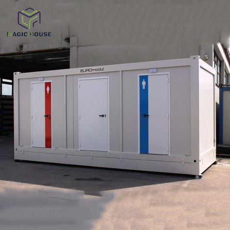 Banheiro de recipiente personalizado durável