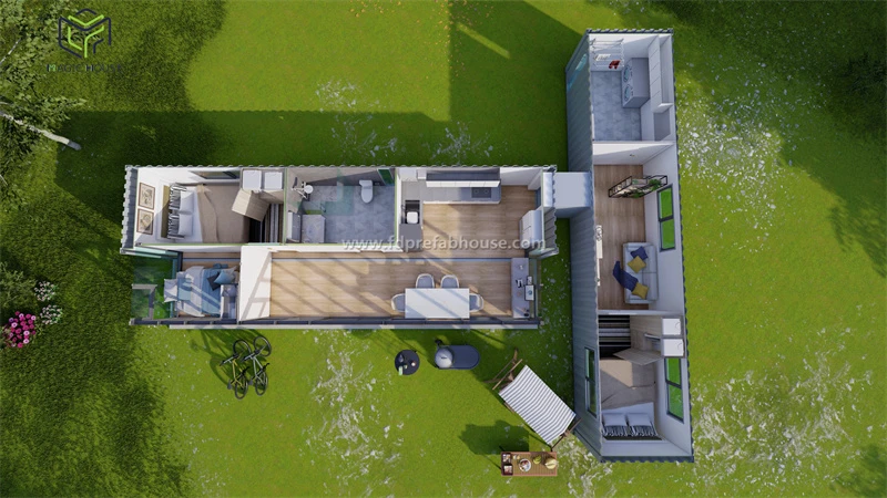40FT exapandable container house layout 40FT exapandable container house layout